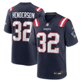 New England Patriots TreVeyon Henderson Nike 2025 NFL Draft Game Jersey - Navy
