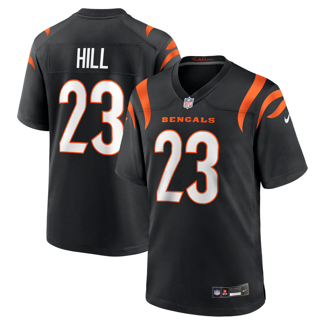 Cincinnati Bengals Daxton Hill Nike Player Game Jersey - Black