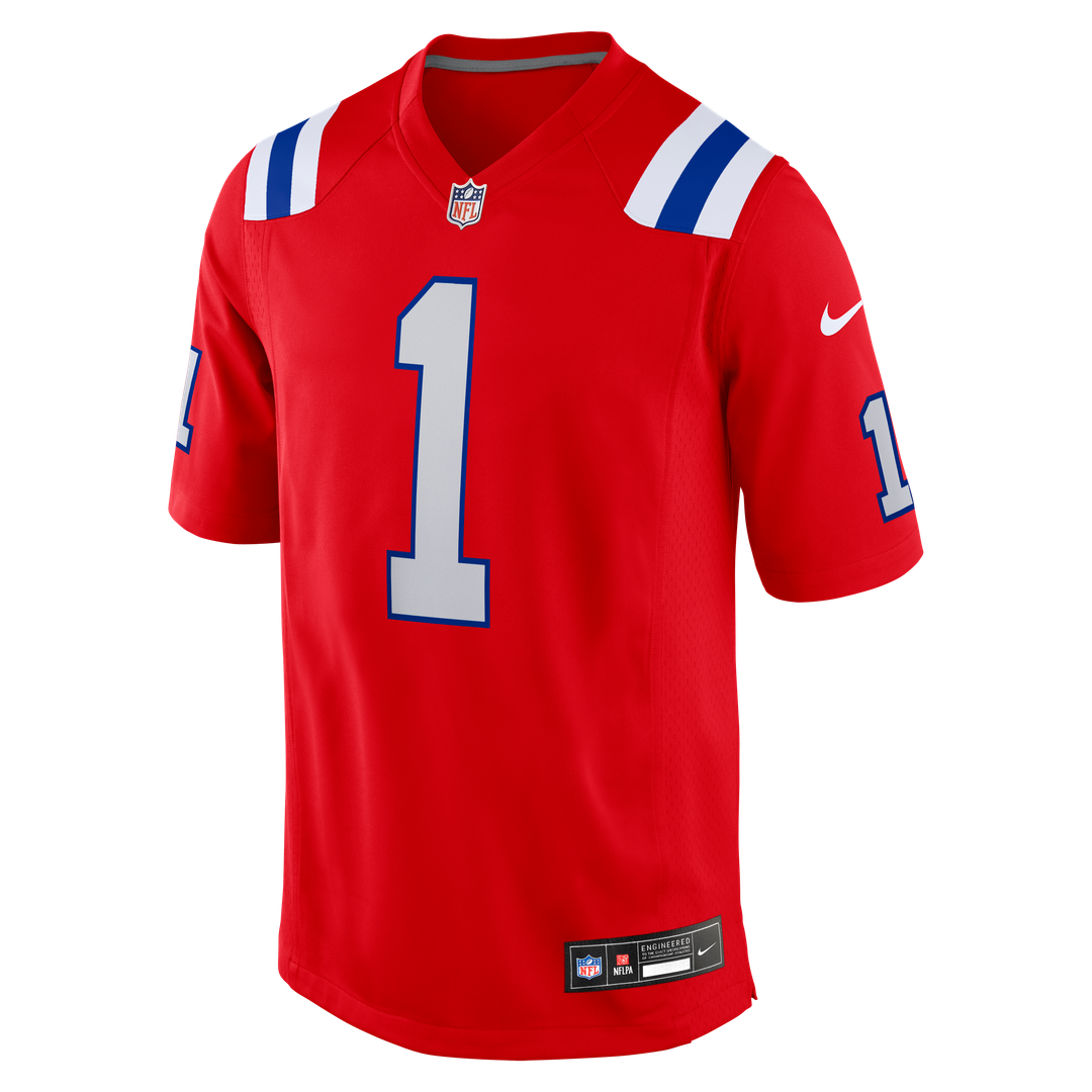 New England Patriots A.J. Brown Nike Game Jersey - Red