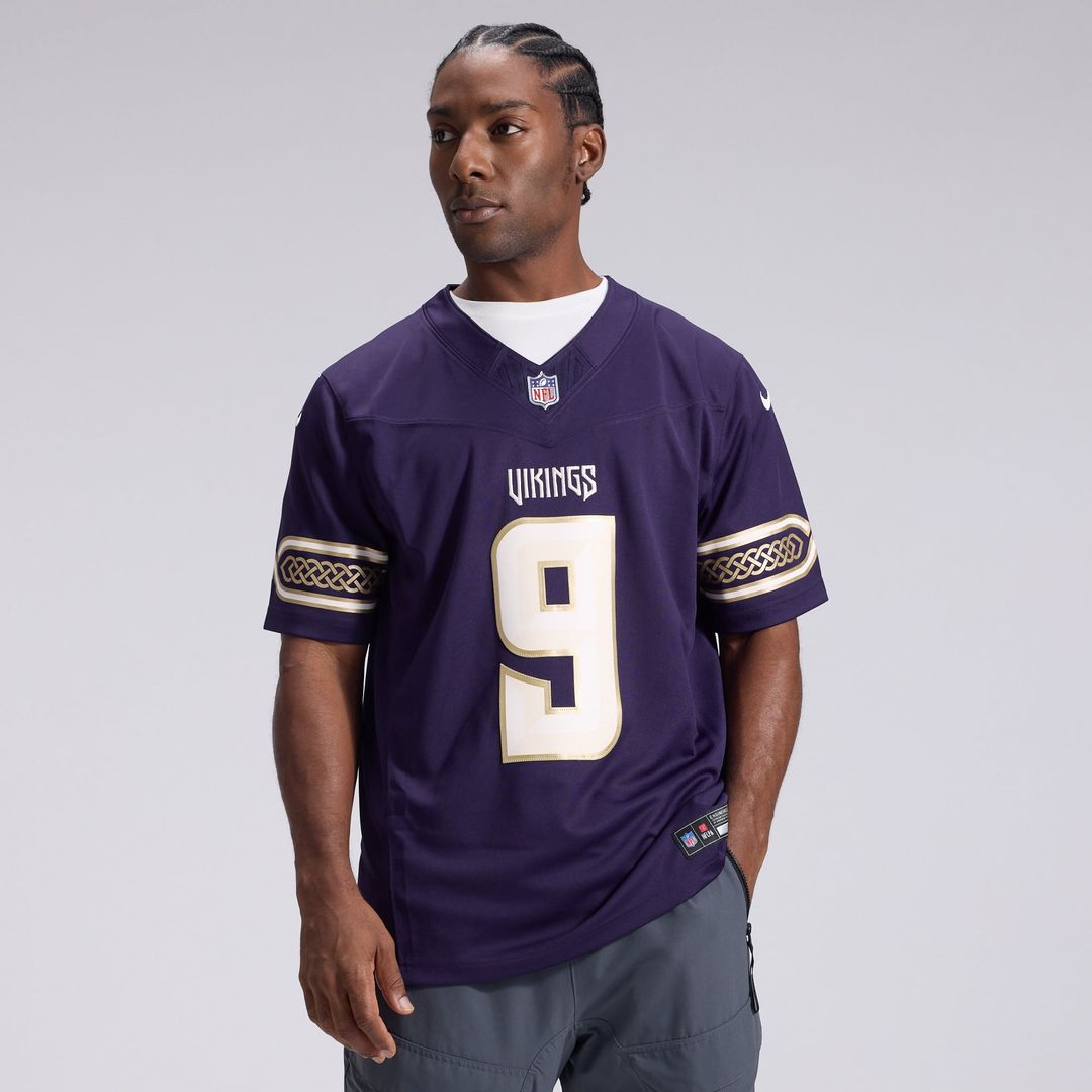 Minnesota Vikings J.J. McCarthy Nike 2026 Rivalries Collection Stitched Limited Jersey - Purple