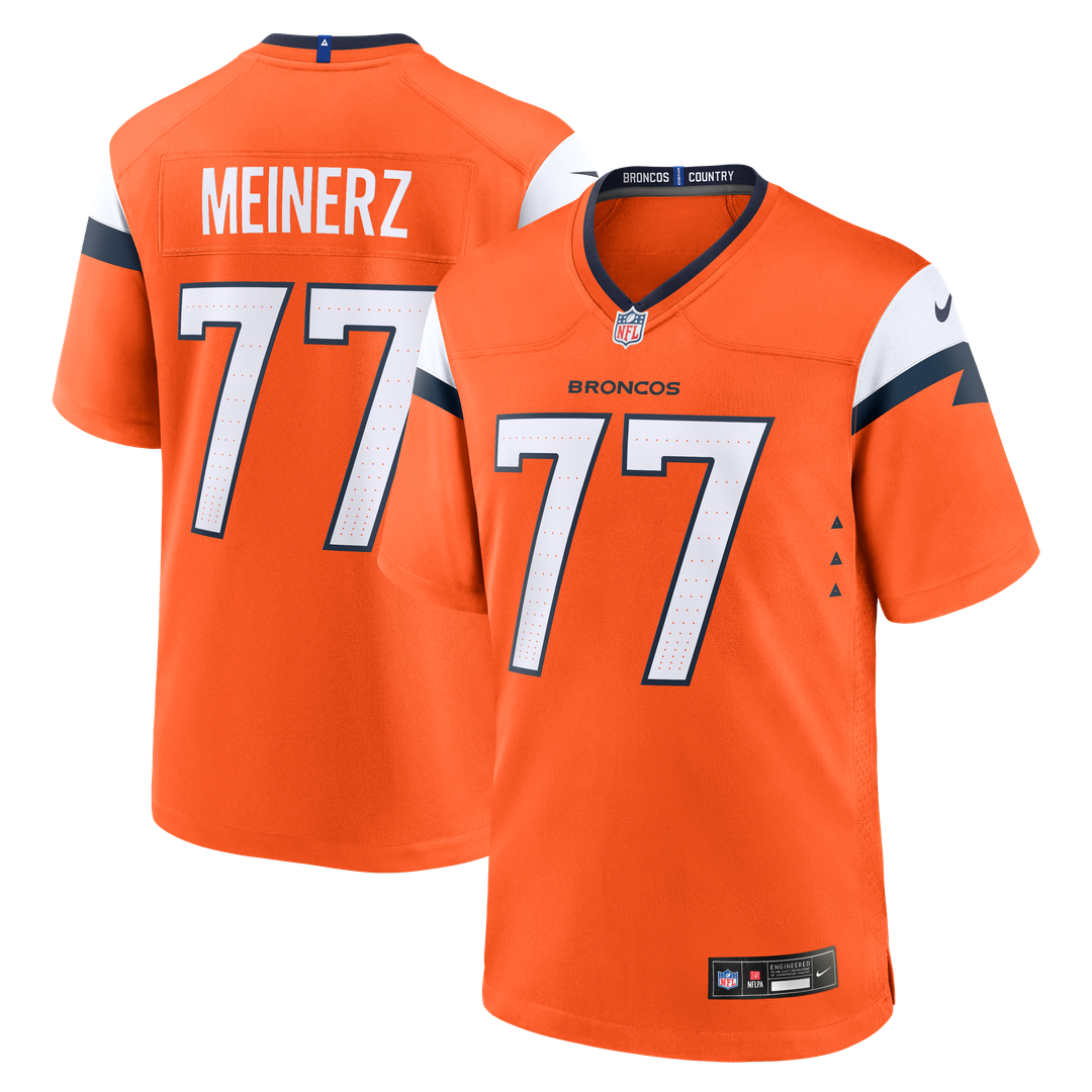 Denver Broncos Quinn Meinerz Nike Team Game Jersey - Orange