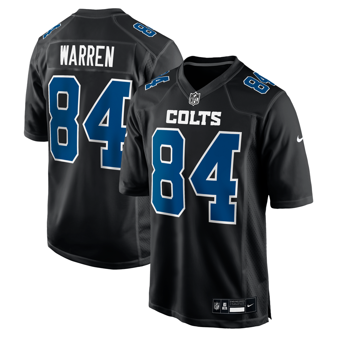 Indianapolis Colts Tyler Warren Nike Fashion Game Jersey - Carbon Black