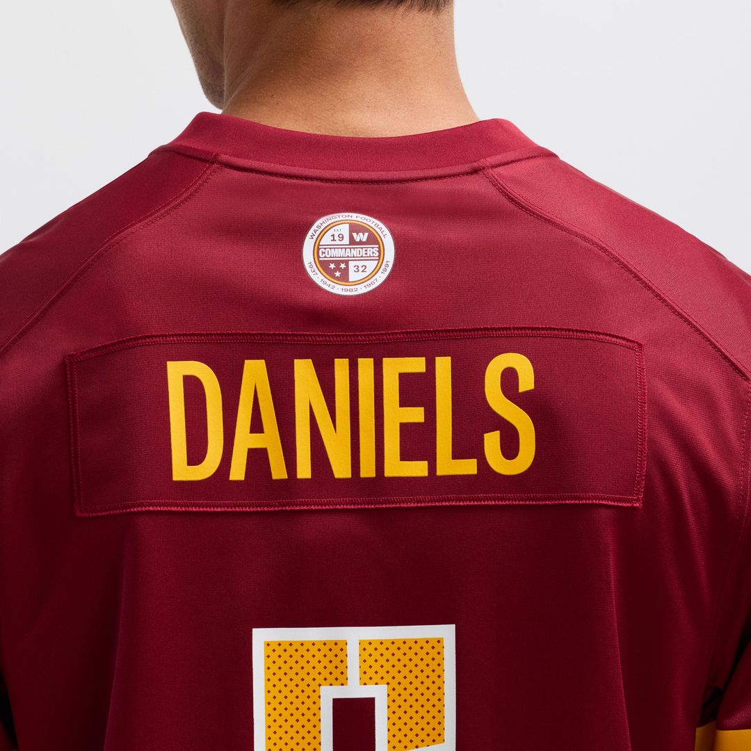 Washington Commanders Jayden Daniels Nike Player Game Jersey - Burgundy