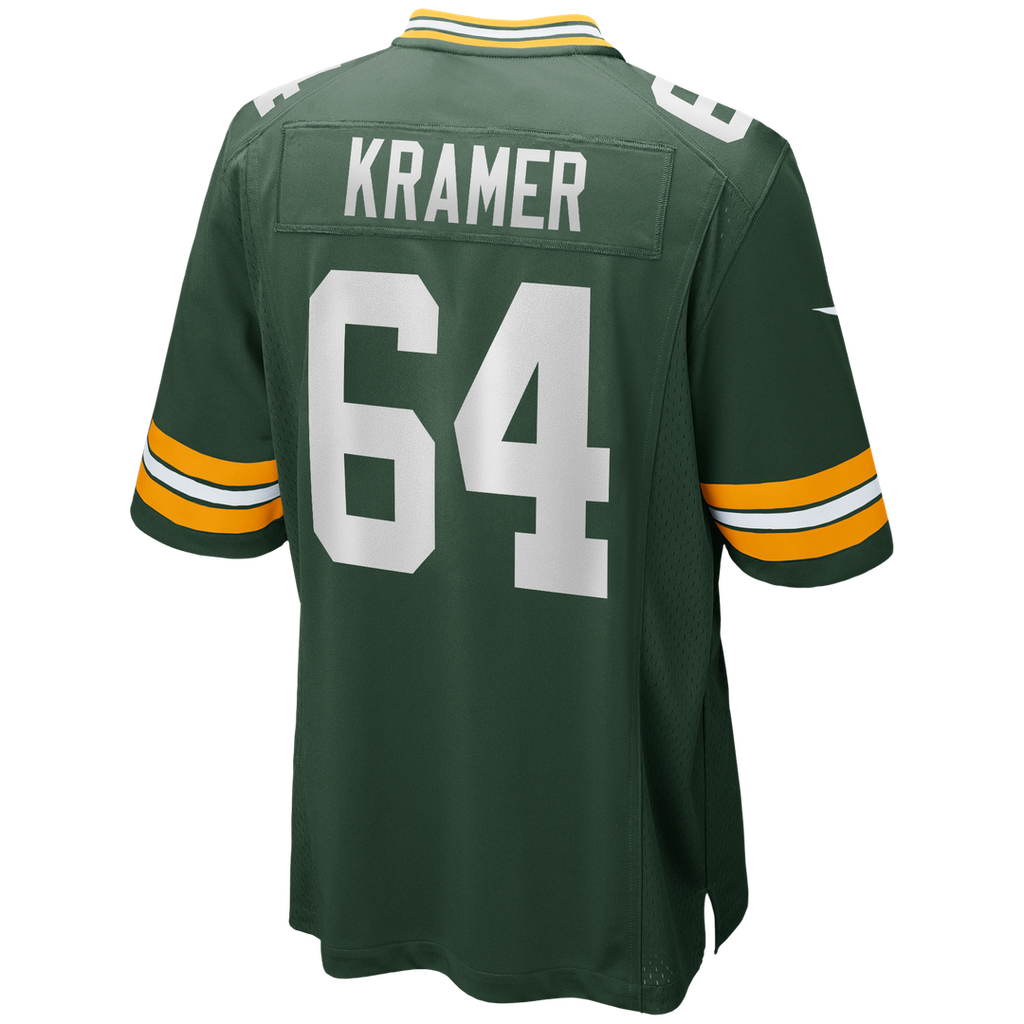 Green Bay Packers Jerry Kramer Nike Game Retired Player Jersey - Green