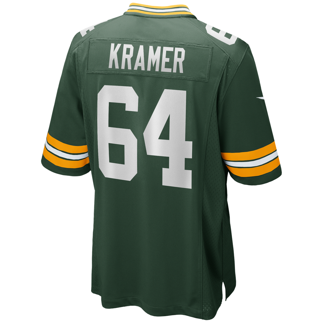 Green Bay Packers Jerry Kramer Nike Game Retired Player Jersey - Green