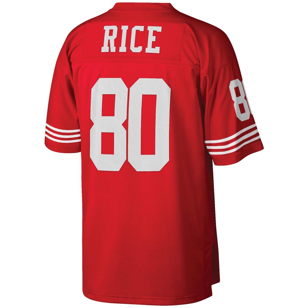 San Francisco 49ers Jerry Rice Mitchell & Ness Big & Tall 1990 Retired Player Replica Jersey - Scarlet