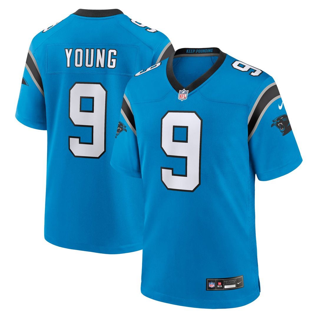 Carolina Panthers Bryce Young Nike Alternate Game Jersey - Blue