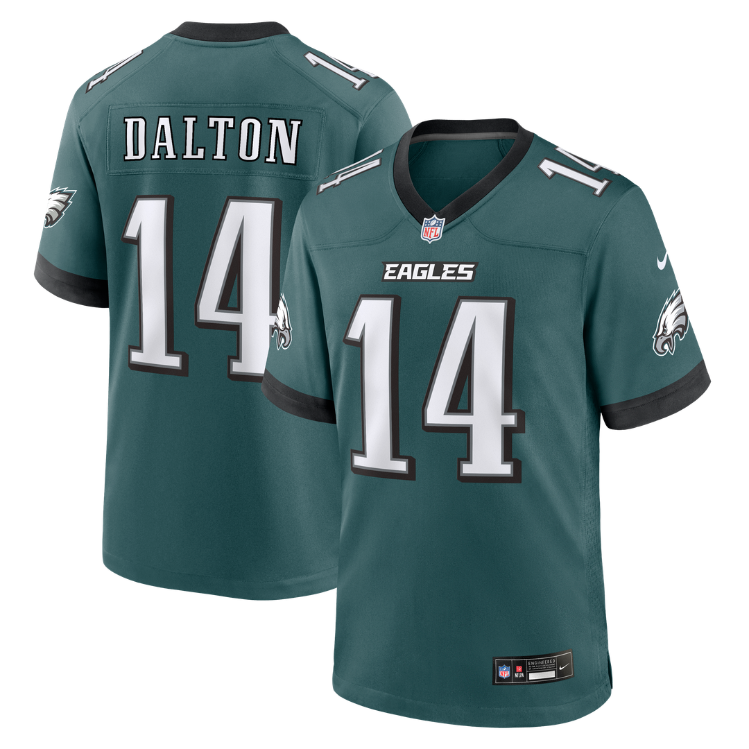 Philadelphia Eagles Andy Dalton Nike Team Game Jersey - Midnight Green