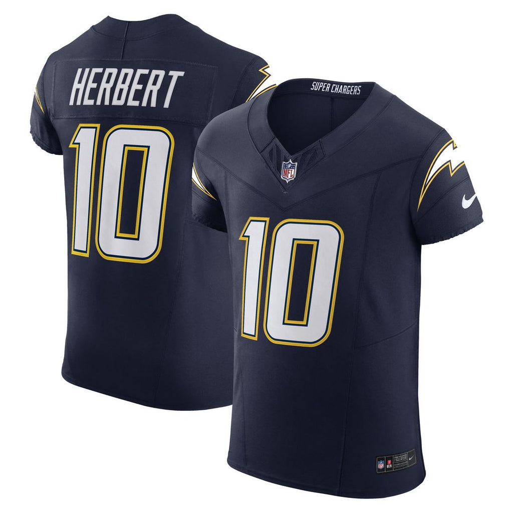 Los Angeles Chargers Justin Herbert Nike Alternate Vapor F.U.S.E. Elite Jersey - Gold