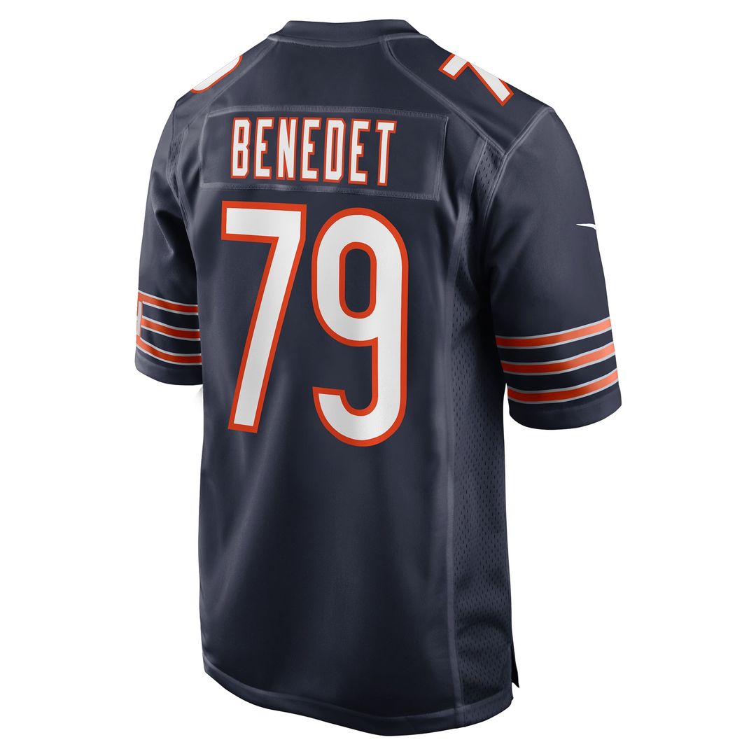 Chicago Bears Theo Benedet Nike Team Game Jersey - Navy