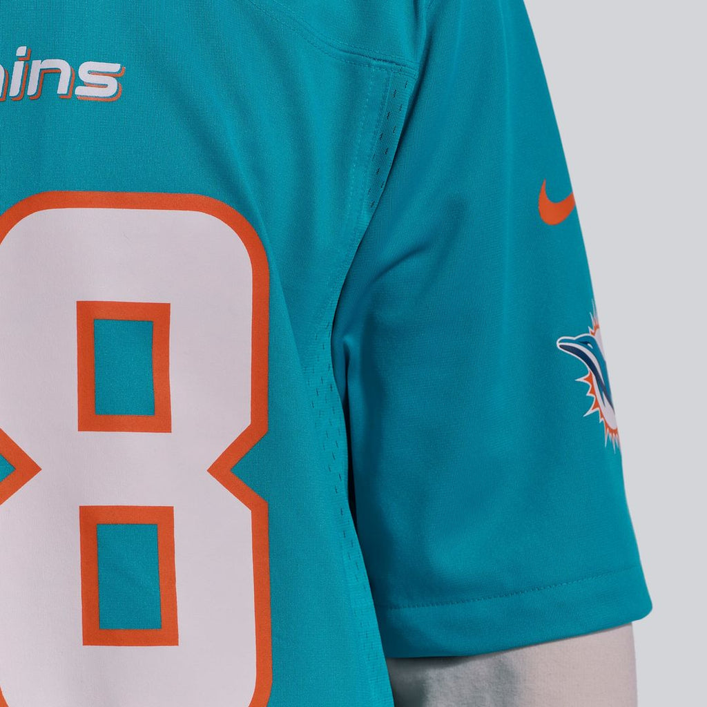 Miami Dolphins De'Von Achane Nike Player Game Jersey - Aqua