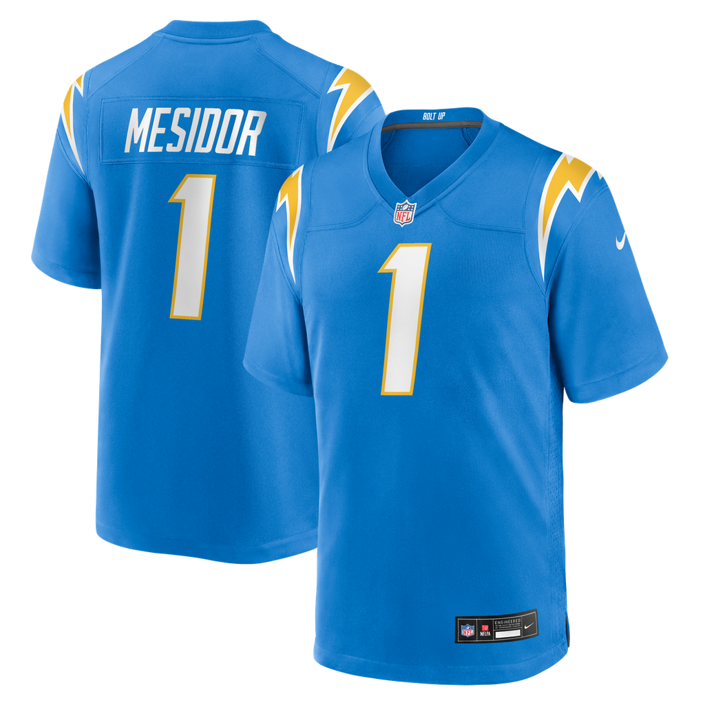 Los Angeles Chargers Akheem Mesidor Nike Team Game Jersey - Powder Blue