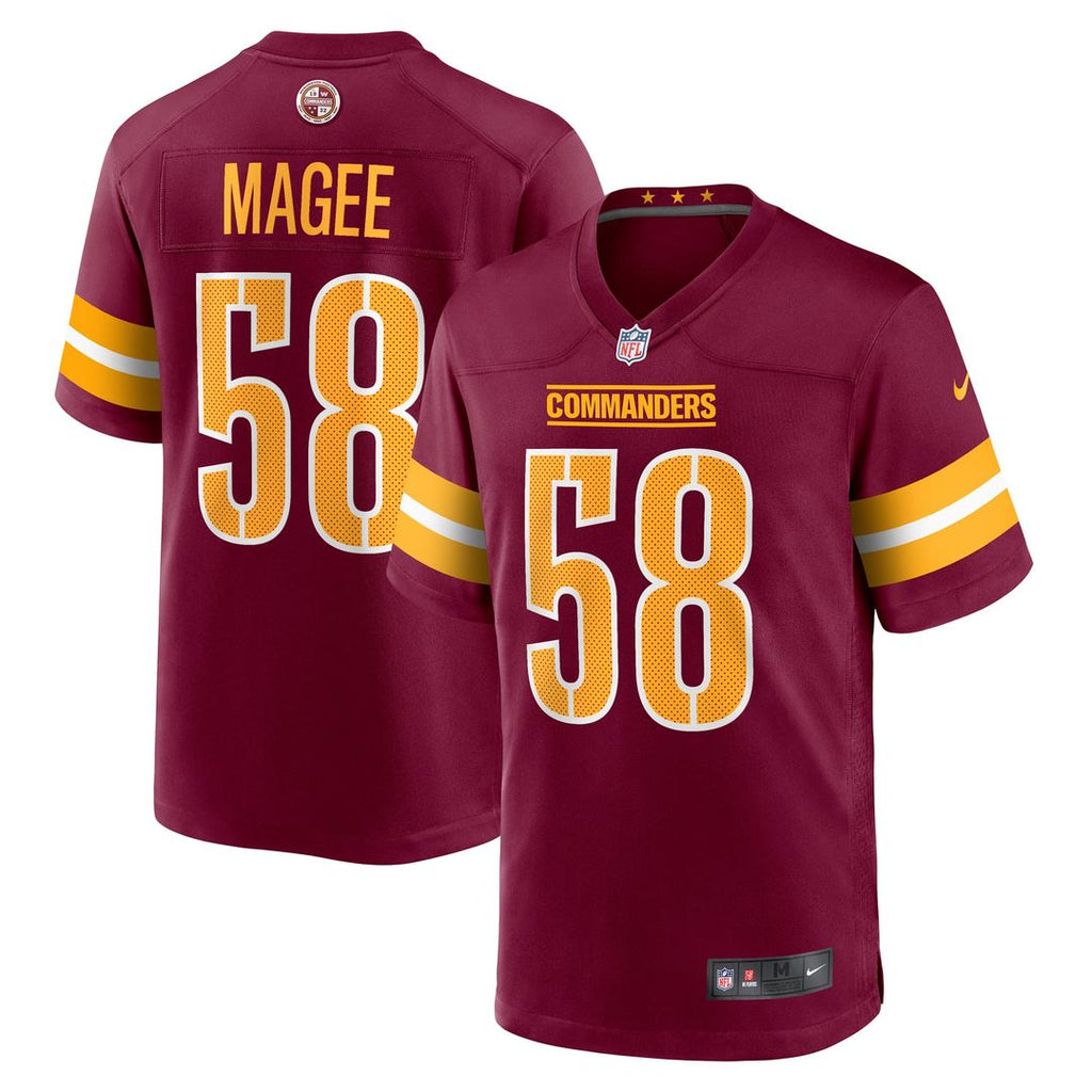 Washington Commanders Jordan Magee Nike Game Jersey - Burgundy