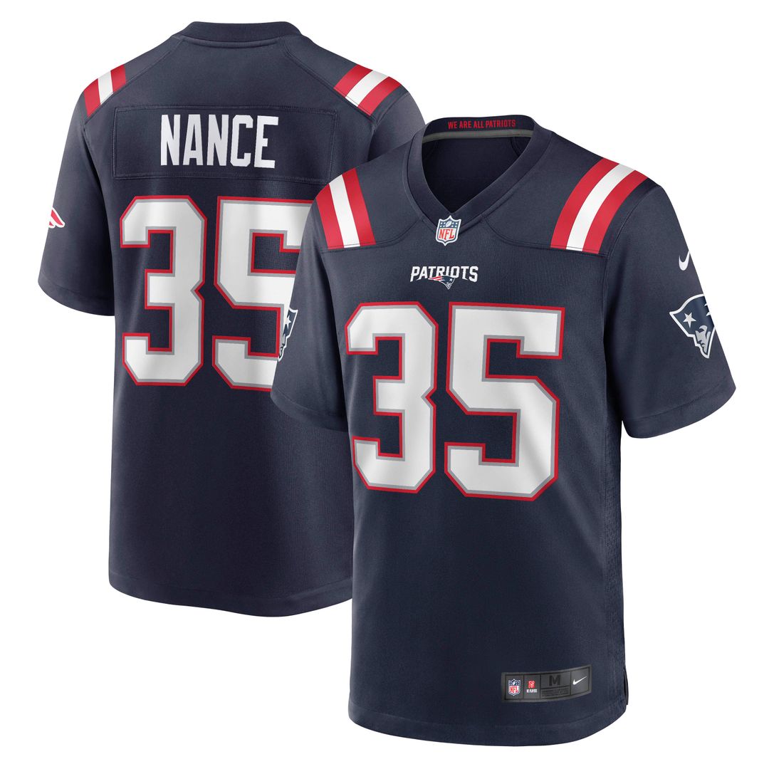 New England Patriots Jim Nance Nike Retired Player Jersey - Navy