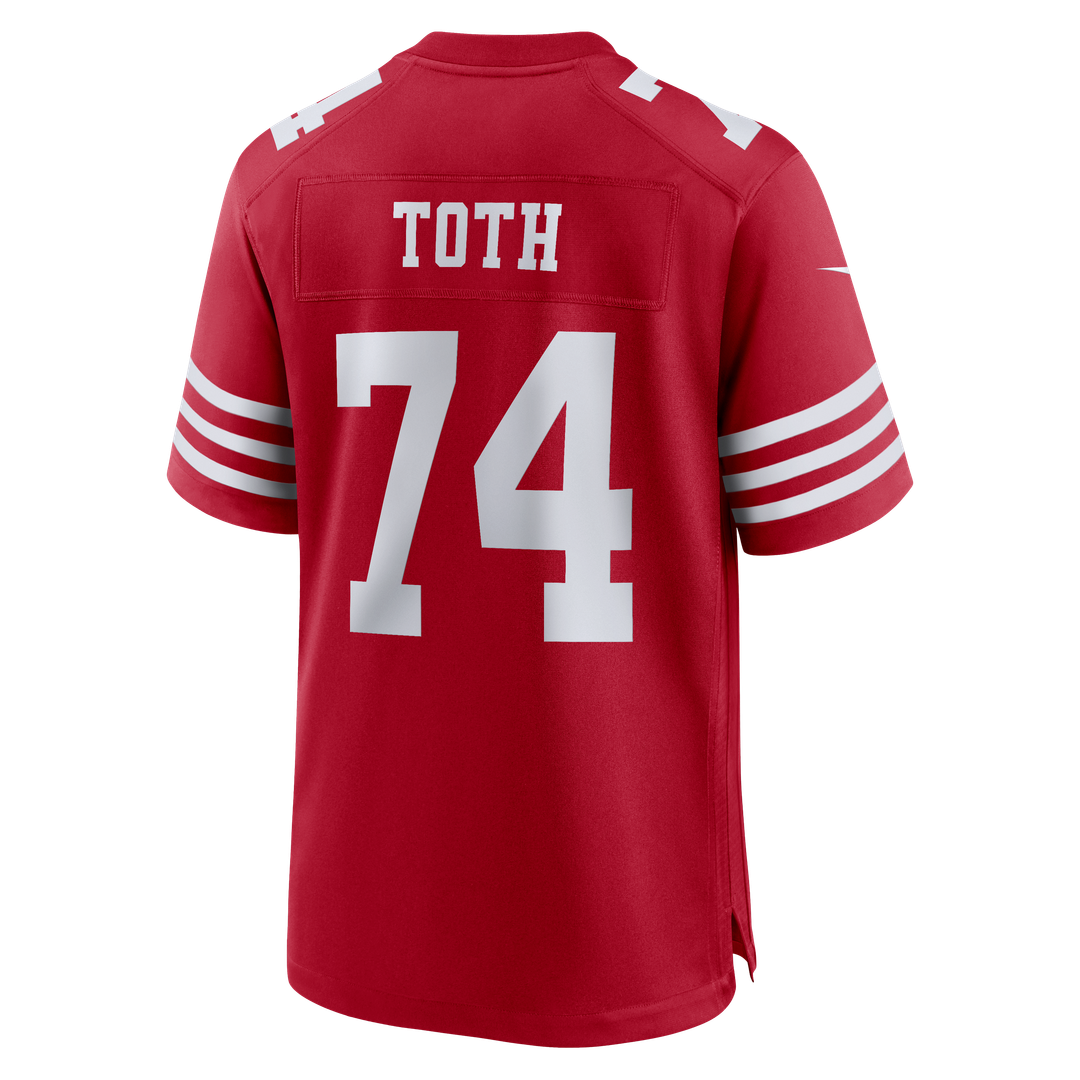 San Francisco 49ers Brett Toth Nike Team Game Jersey - Scarlet