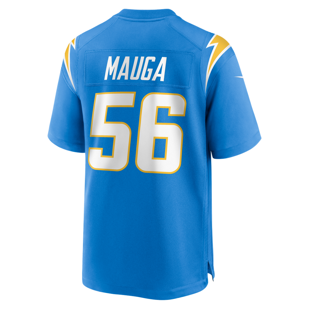 Los Angeles Chargers Kanai Mauga Nike Team Game Jersey - Powder Blue