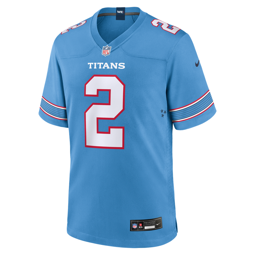 Tennessee Titans Tyjae Spears Nike Game Jersey - Light Blue