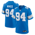 Detroit Lions Mekhi Wingo Nike Team Game Jersey - Blue