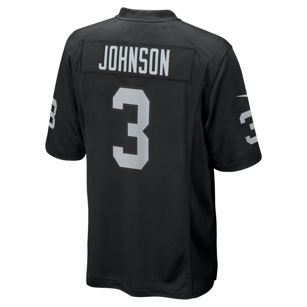 Las Vegas Raiders Taron Johnson Nike Team Game Jersey - Black