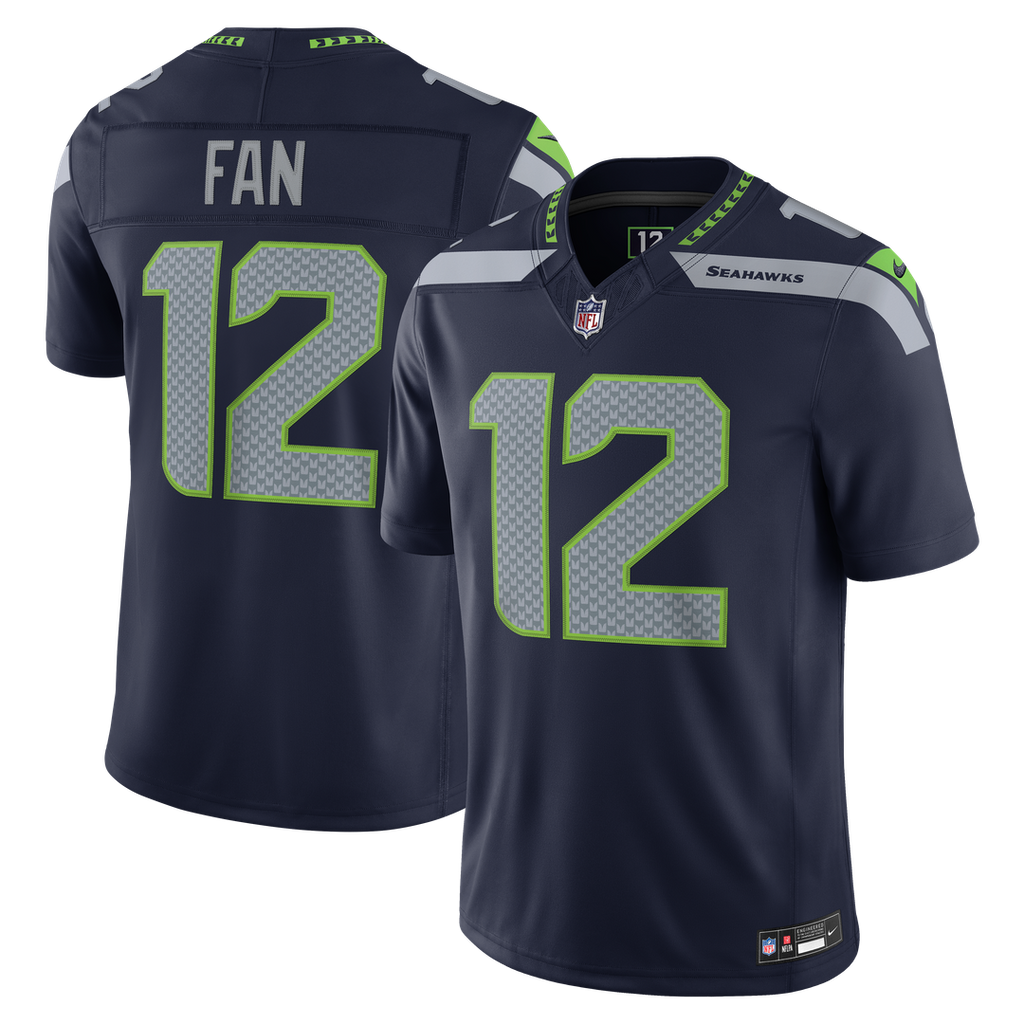 Seattle Seahawks 12s Nike Alternate Vapor F.U.S.E. Stitched Limited Jersey - Royal