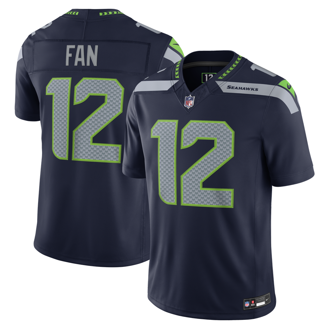 Seattle Seahawks 12s Nike Alternate Vapor F.U.S.E. Stitched Limited Jersey - Royal