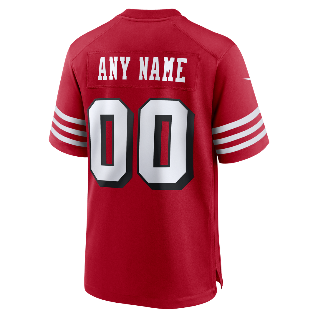 San Francisco 49ers Nike Custom Jersey - Scarlet