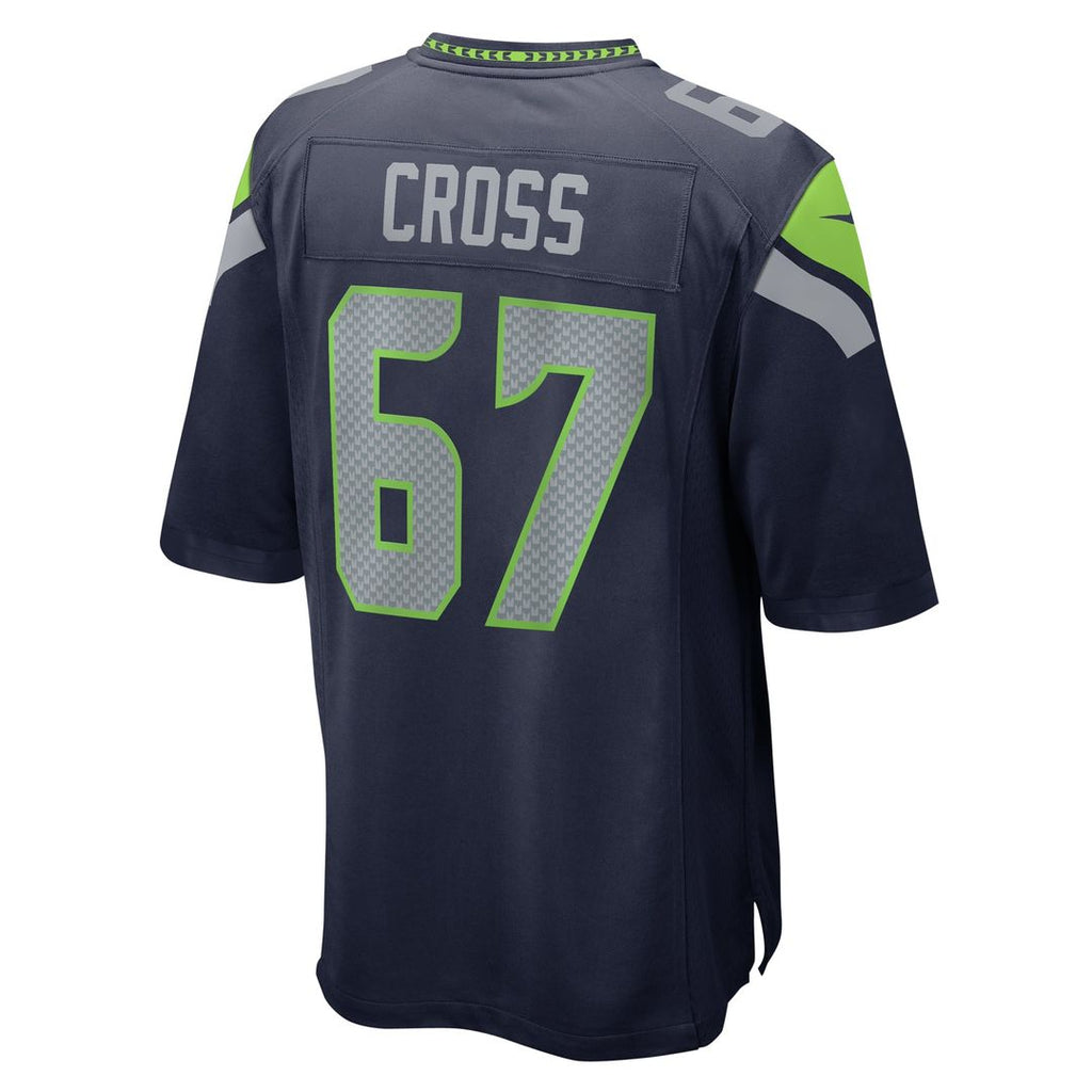 Seattle Seahawks Charles Cross Nike Game Jersey - College Navy