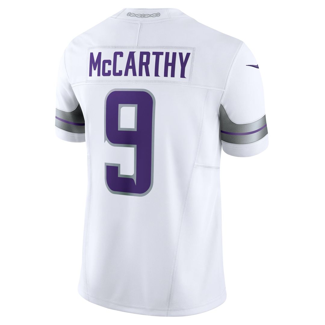 Minnesota Vikings J.J. McCarthy Nike Vapor F.U.S.E. Limited Jersey - White
