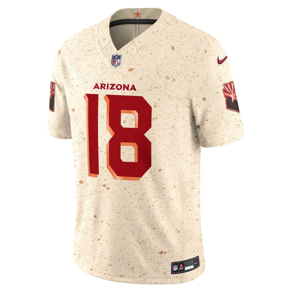 Arizona Cardinals Marvin Harrison Jr. Nike Rivalries Collection Stitched Limited Jersey - Natural