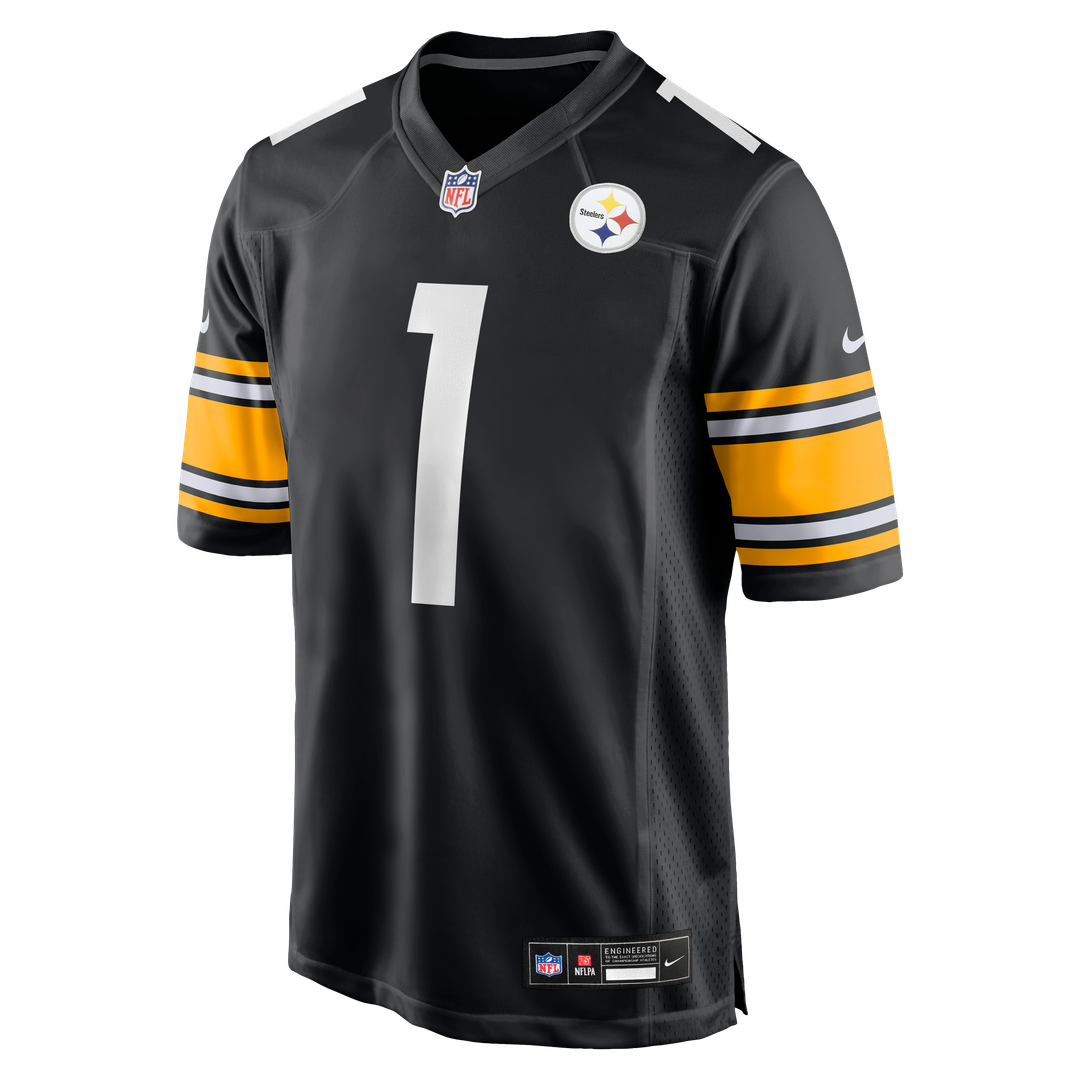 Pittsburgh Steelers Number 1 Groom Nike Game Jersey - Black