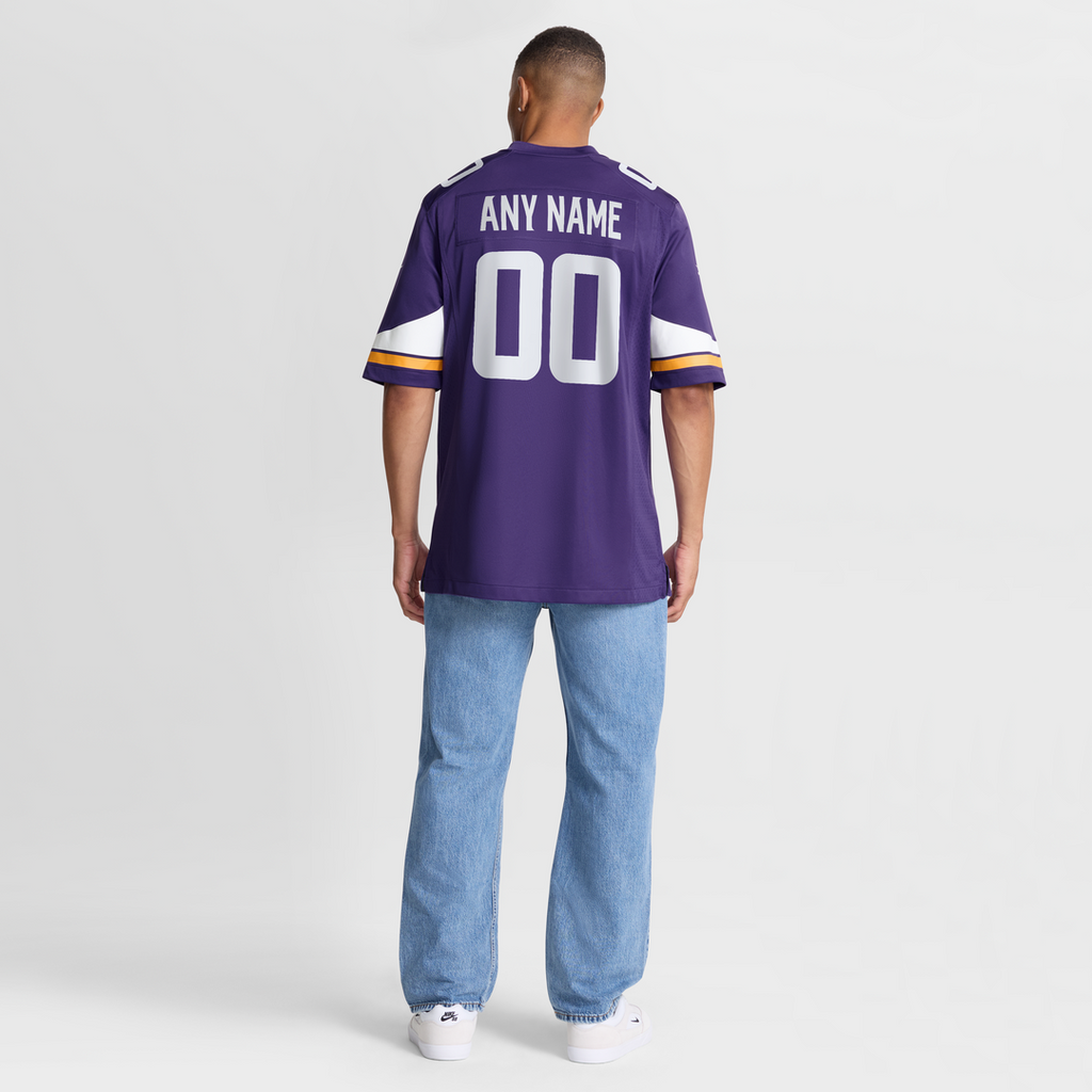 Minnesota Vikings Nike Custom Game Jersey - Purple