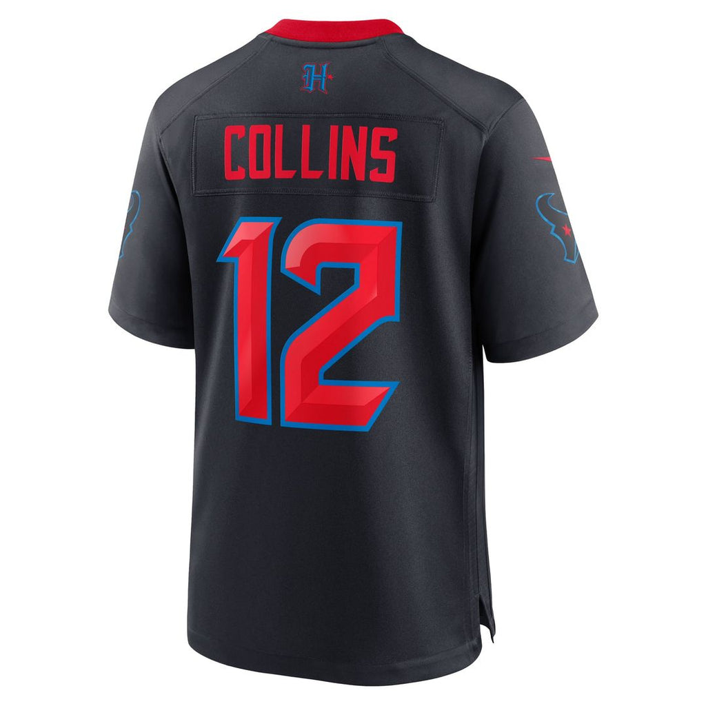 Houston Texans Nico Collins Nike 2nd Alternate Game Jersey - Navy