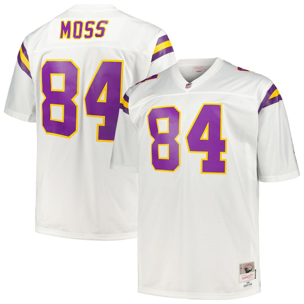 Minnesota Vikings Randy Moss Mitchell & Ness Big & Tall 1998 Retired Player Replica Jersey - Purple
