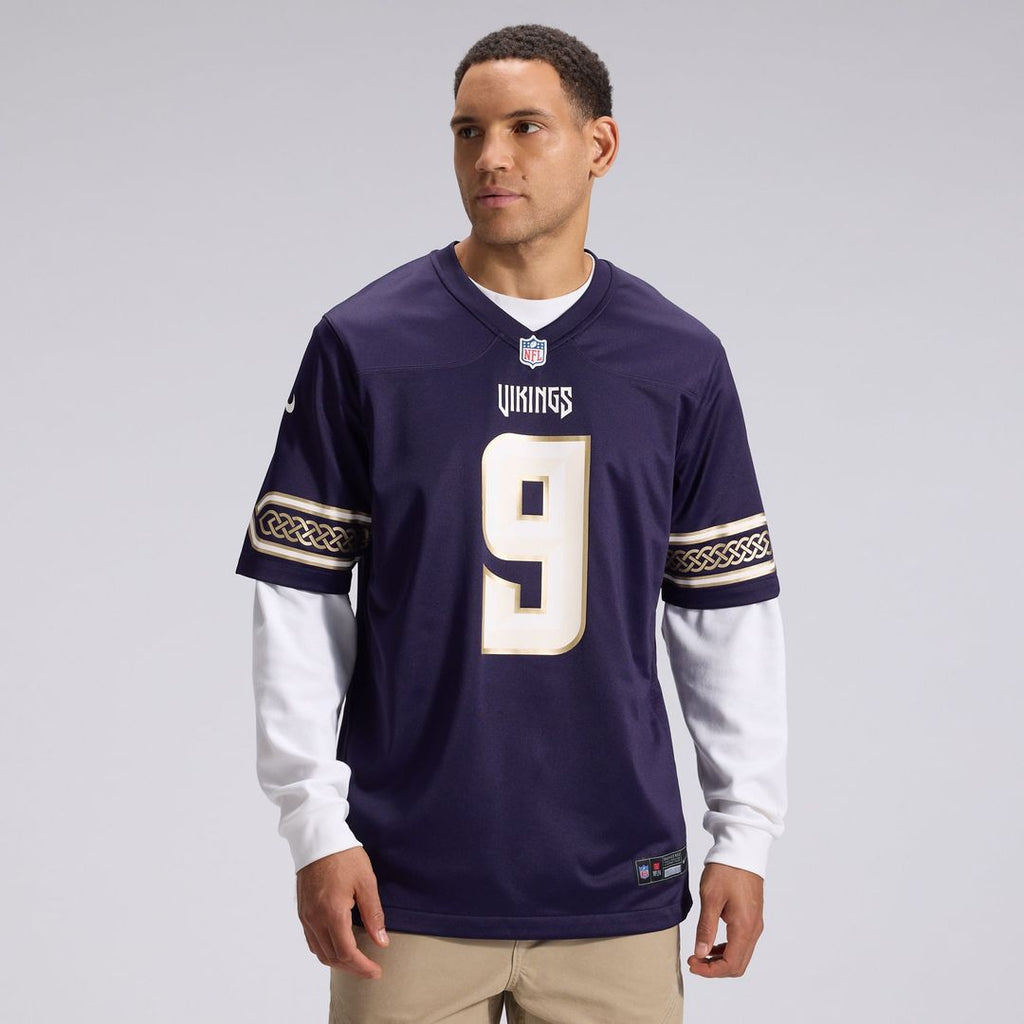 Minnesota Vikings J.J McCarthy Nike 2026 Rivalries Collection Game Jersey - Purple