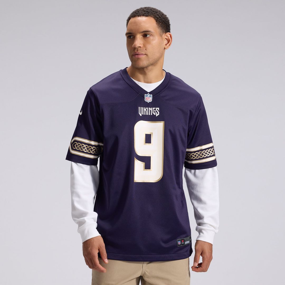 Minnesota Vikings J.J McCarthy Nike 2026 Rivalries Collection Game Jersey - Purple