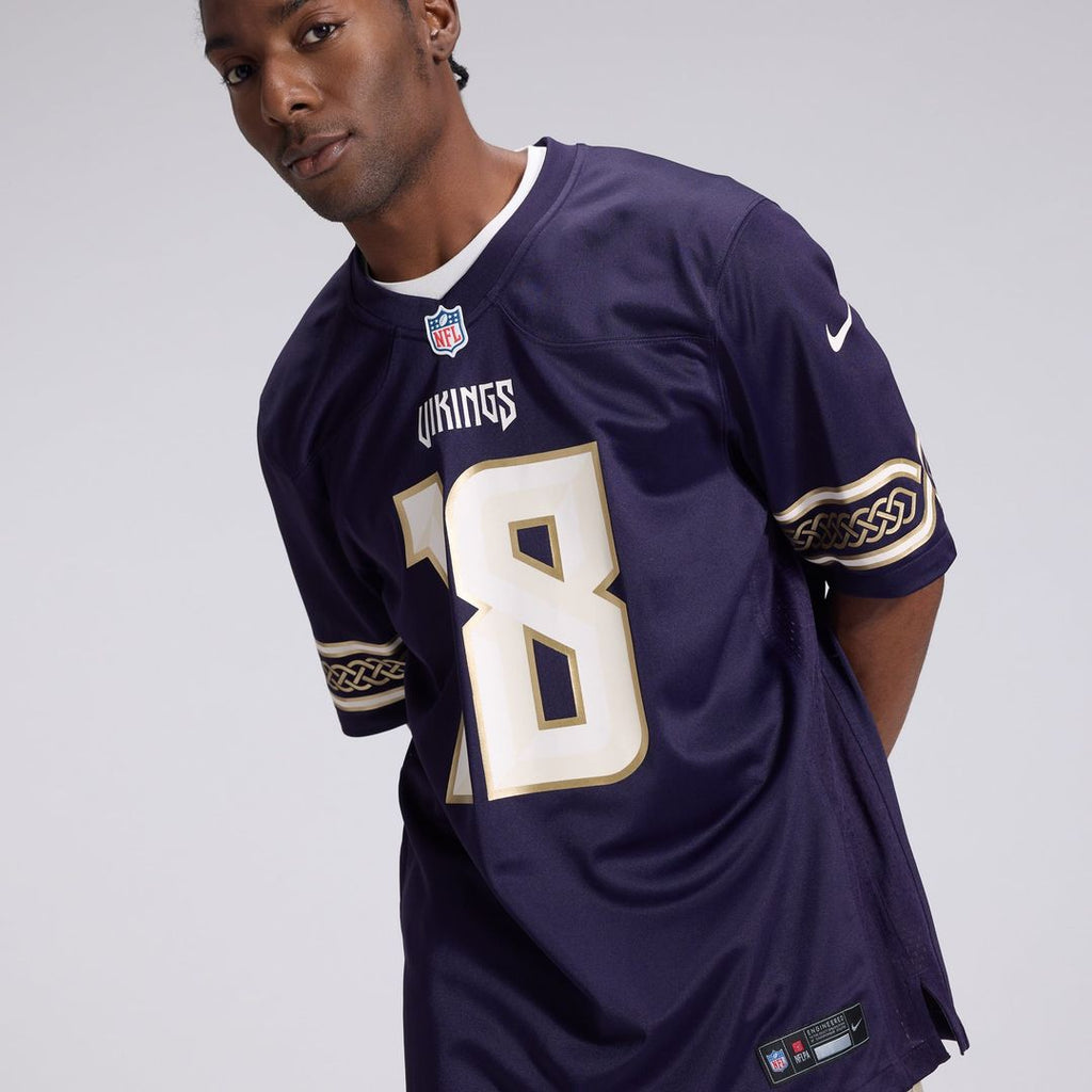Minnesota Vikings Justin Jefferson Nike 2026 Rivalries Collection Game Jersey - Purple