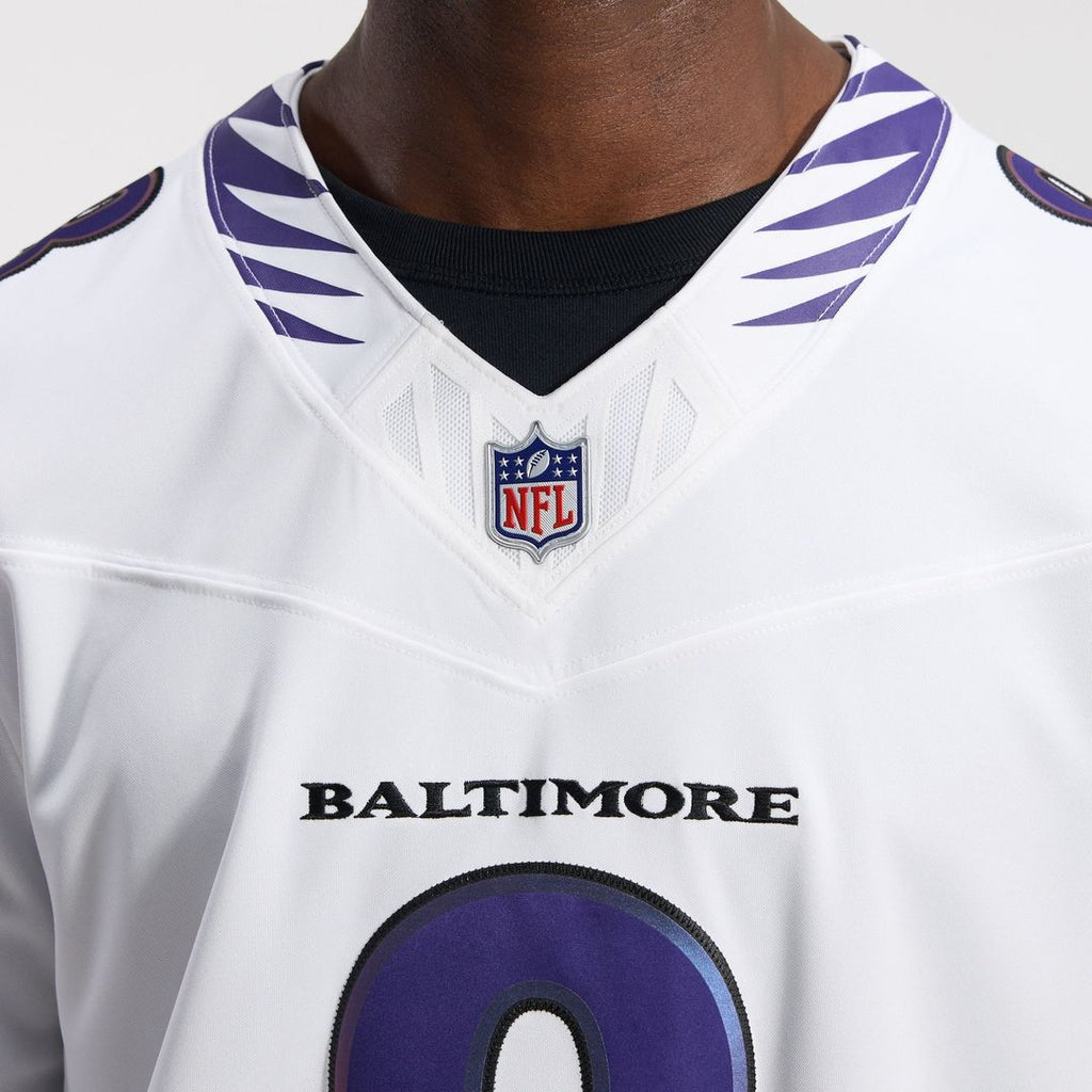 Baltimore Ravens Lamar Jackson Nike Vapor F.U.S.E. Stitched Limited Jersey - White