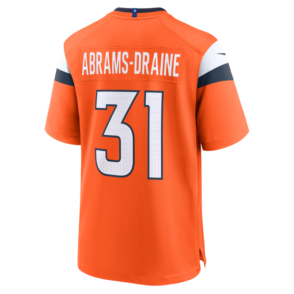 Denver Broncos Kris Abrams-Draine Nike Team Game Jersey - Orange