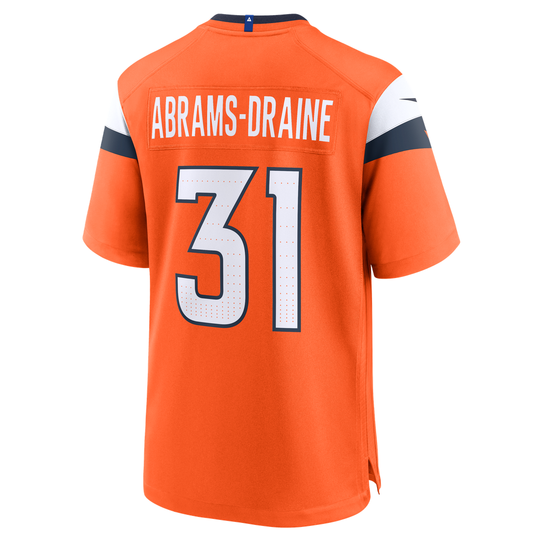 Denver Broncos Kris Abrams-Draine Nike Team Game Jersey - Orange