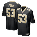 New Orleans Saints Jaylan Ford Nike Game Jersey - Black