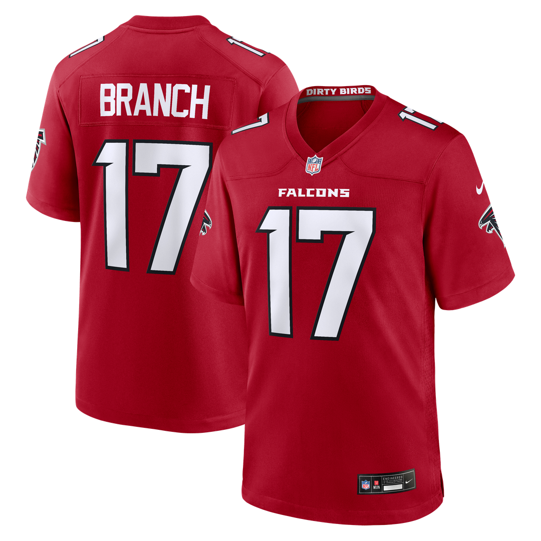 Atlanta Falcons Zachariah Branch Nike Team Game Jersey - Red