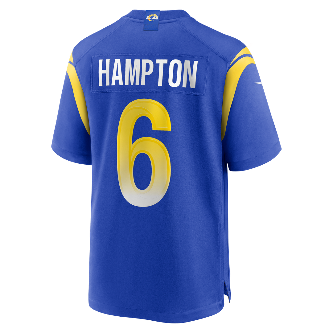 Los Angeles Rams Nick Hampton Nike Team Game Jersey - Royal