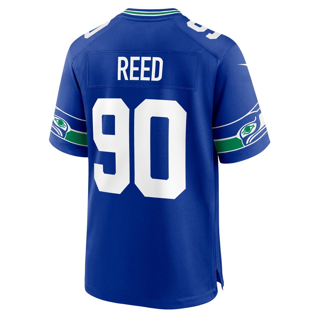 Seattle Seahawks Jarran Reed Nike Alternate Game Jersey - Royal