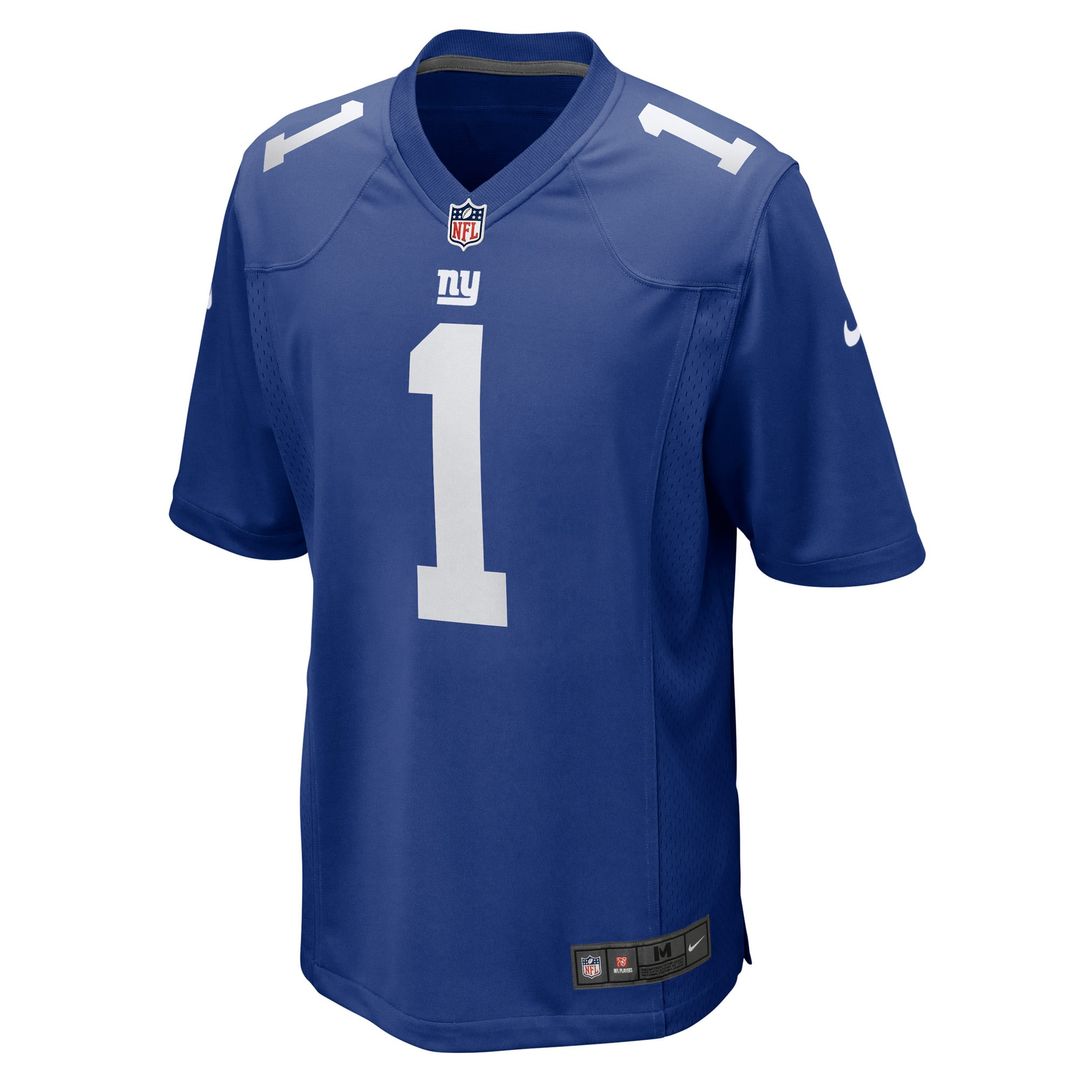 New York Giants Number 1 Groom Nike Game Jersey - Royal