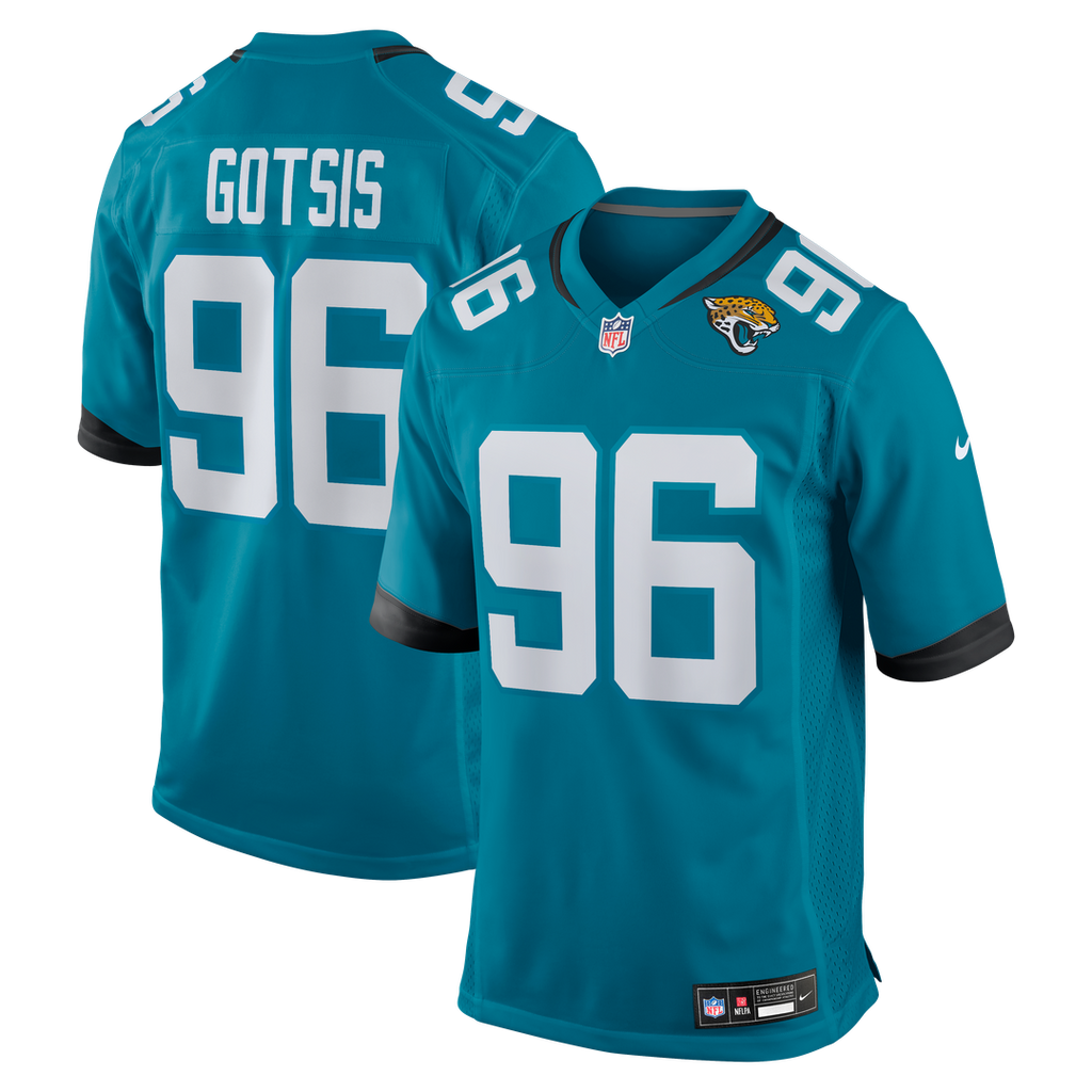 Jacksonville Jaguars Adam Gotsis Nike Game Jersey - Teal