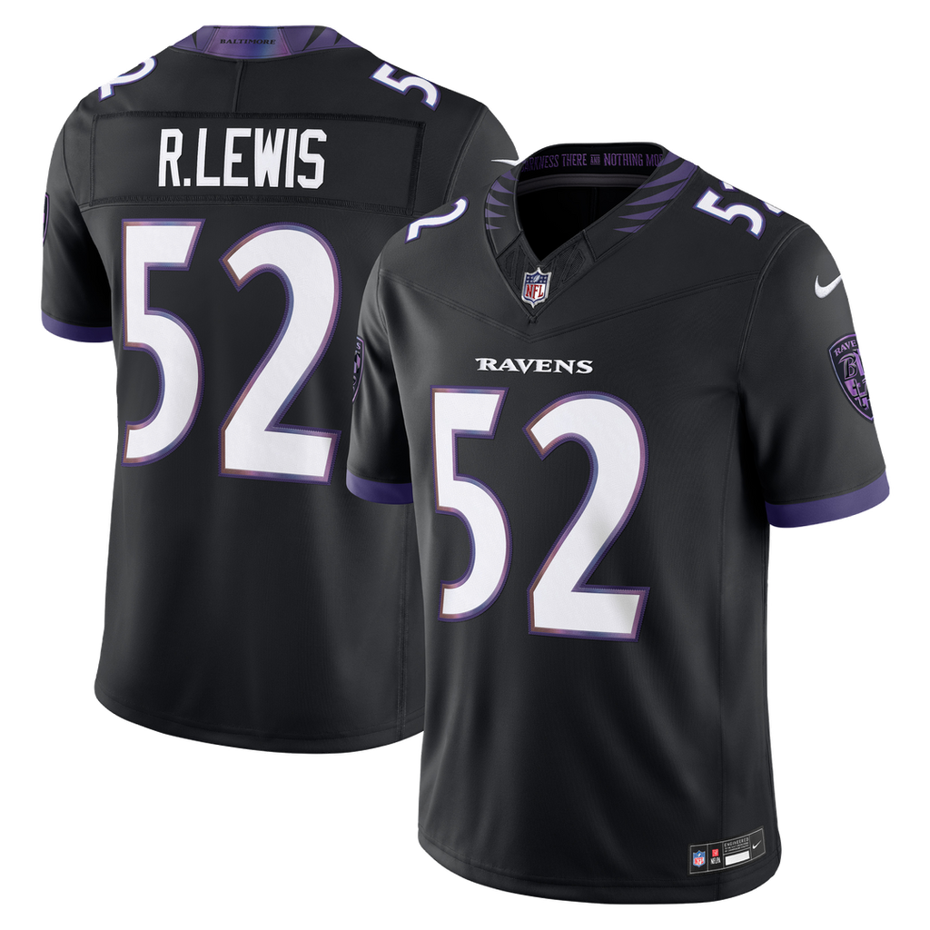 Baltimore Ravens Ray Lewis Nike Alternate Vapor F.U.S.E. Stitched Retired Player Limited Jersey - Black