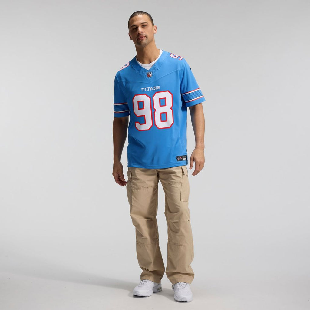 Tennessee Titans Jeffery Simmons Nike Vapor F.U.S.E. Stitched Limited Jersey - White