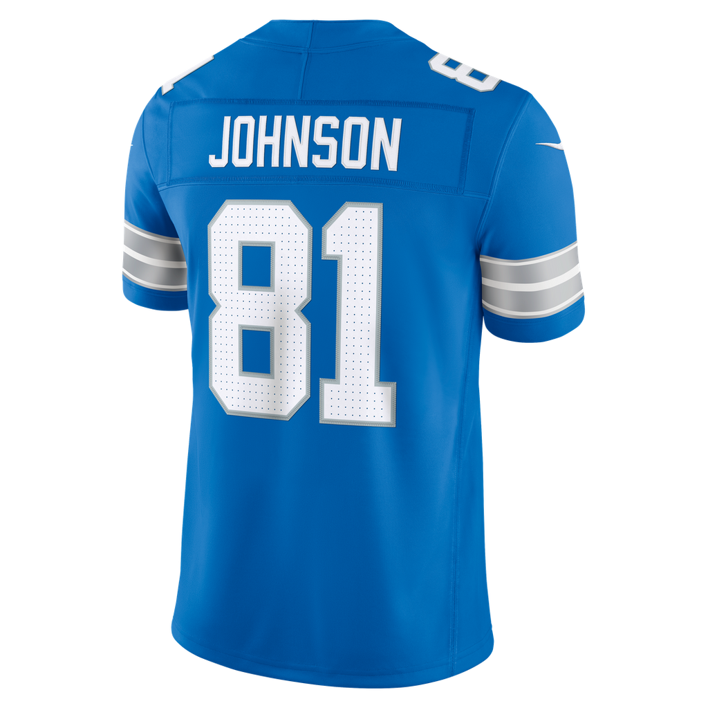 Detroit Lions Calvin Johnson Nike Vapor F.U.S.E. Stitched Retired Limited Jersey - Blue