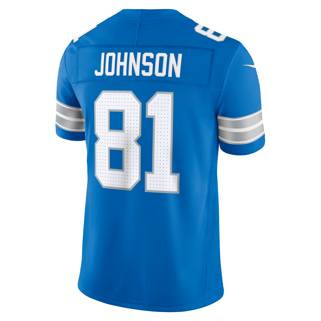 Detroit Lions Calvin Johnson Nike Vapor F.U.S.E. Stitched Retired Limited Jersey - Blue