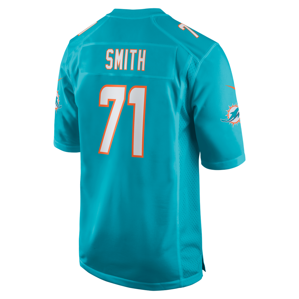 Miami Dolphins Kion Smith Nike Game Jersey - Aqua
